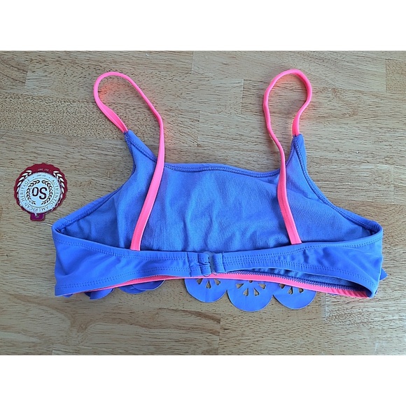 🍂 SO periwinkle and pink, Bikini Top, Girls XL! - Picture 2 of 2
